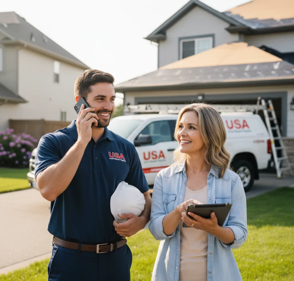 USA Roof Repair Experts customer support in Waukee